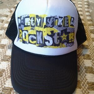Rockstar Energy Snapback Hat Party Like A Rockstar Trucker Mesh Cap